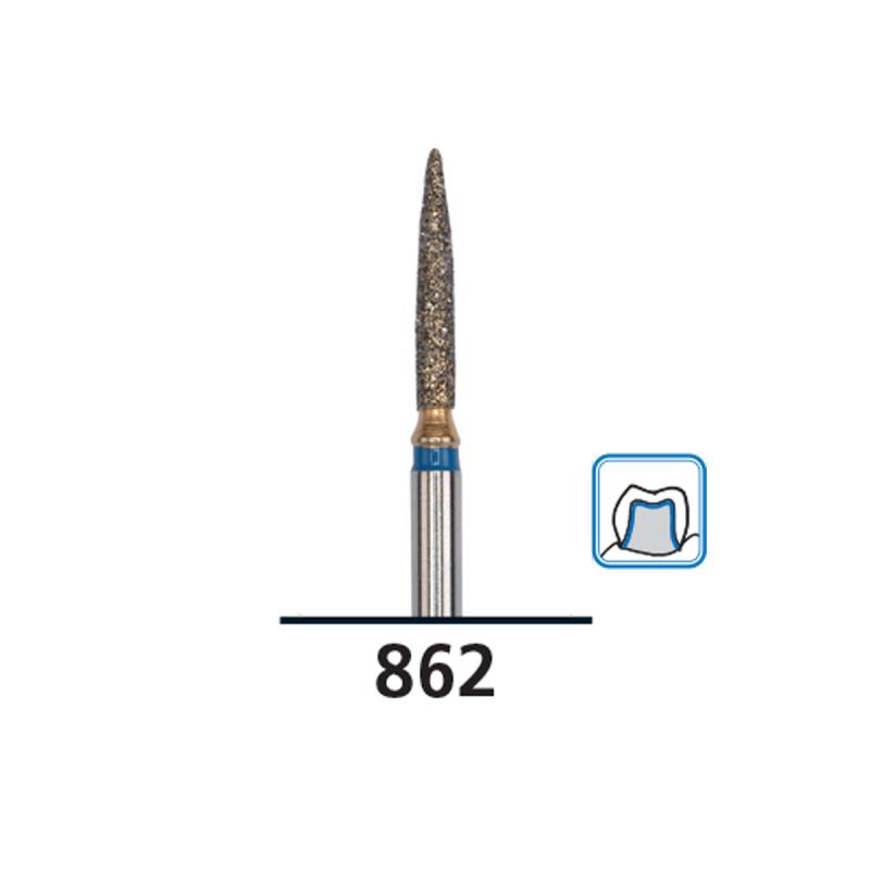 Изображение Бор (абразив) алмазный FG diamond Piranha medium 862/012M DFS 539238 1 из 1