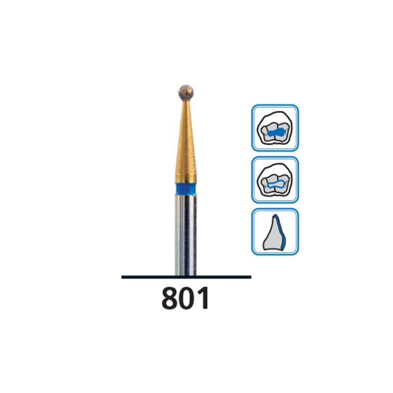 Изображение Бор (абразив) алмазный FG diamond Piranha medium 801/021M DFS 539218S 1 из 1