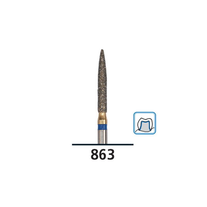 Изображение Бор (абразив) алмазный FG diamond Piranha medium 863/014M DFS 539278 1 из 1