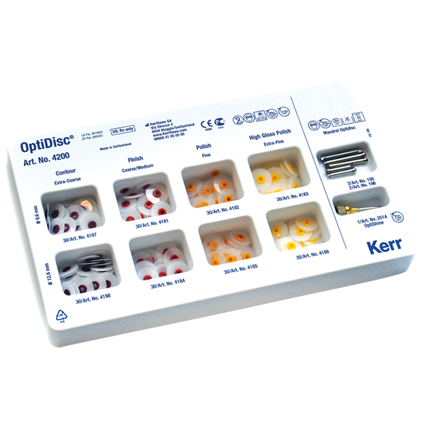 Изображение OptiDisc™ General Assorted Kit набор ассорти, диски для финишной обработки и полировки, 240шт.