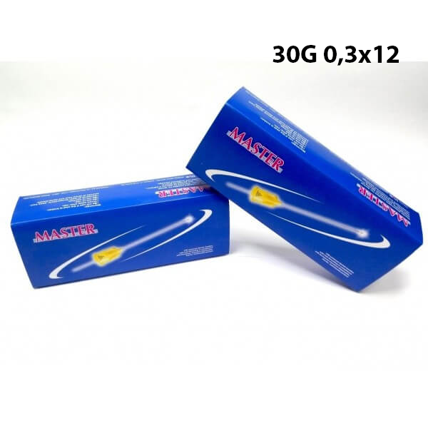 Изображение Иглы карпульные SIRIO(MASTER) 30G 0,3x12 желтый 100шт