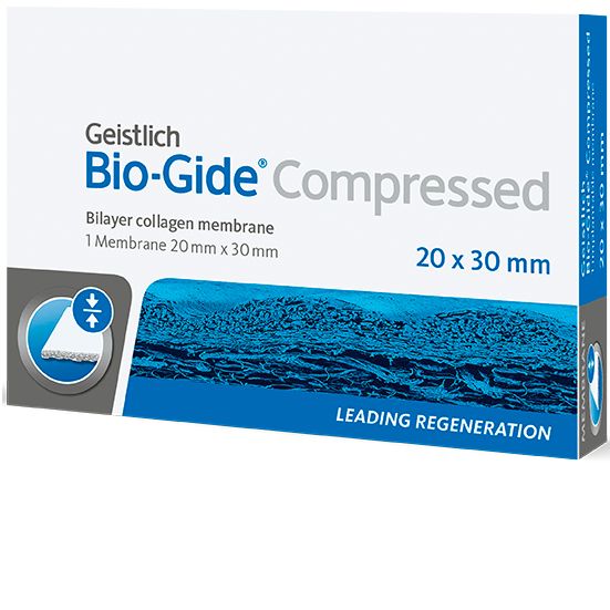 Изображение Bio-Gide мембрана резорбируемая свиная 20х30мм 0,3мм 1шт 58.049 ( 500372 )
