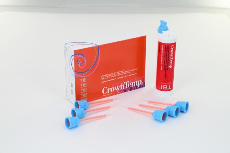 Изображение КроунТемп / CrownTemp картридж АутоМикс A1 50мл (76 гр) двухкомпонентный д/изготовления временных коронок и мостов TBI-316-11 (старый арт. TBI-316-10) 2 из 2