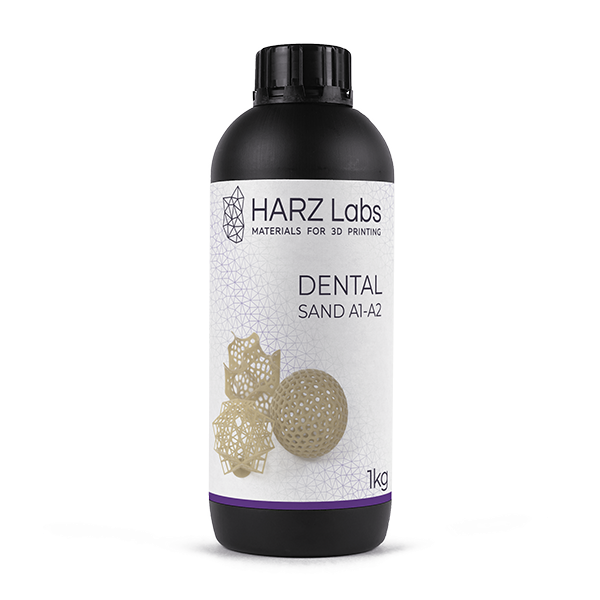 Изображение Фотополимер HARZ Labs Дентал Санд А1-А2 / Dental Sand A1-A2 (LCD/DLP) 1000гр 1 из 1