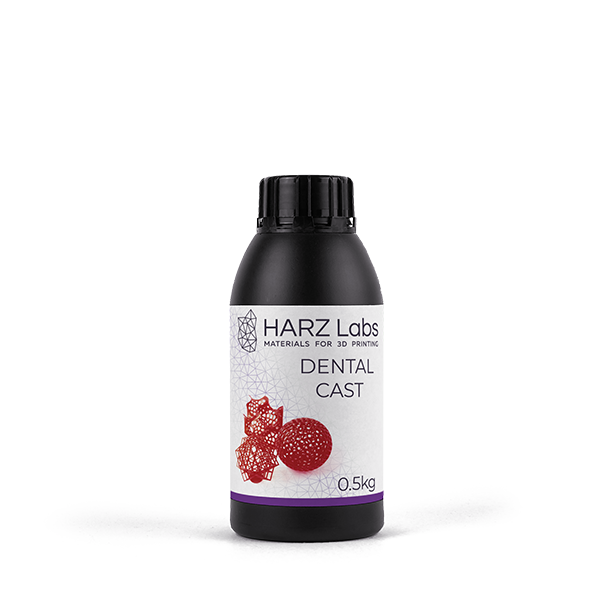 Изображение Фотополимер HARZ Labs Дентал Каст / Dental Cast Cherry (LCD/DLP) 500гр 1 из 1