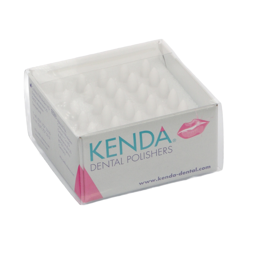 Изображение Полиры KENDA, грубый конус, белые, 908.C.025 RA, 25шт 2 из 2