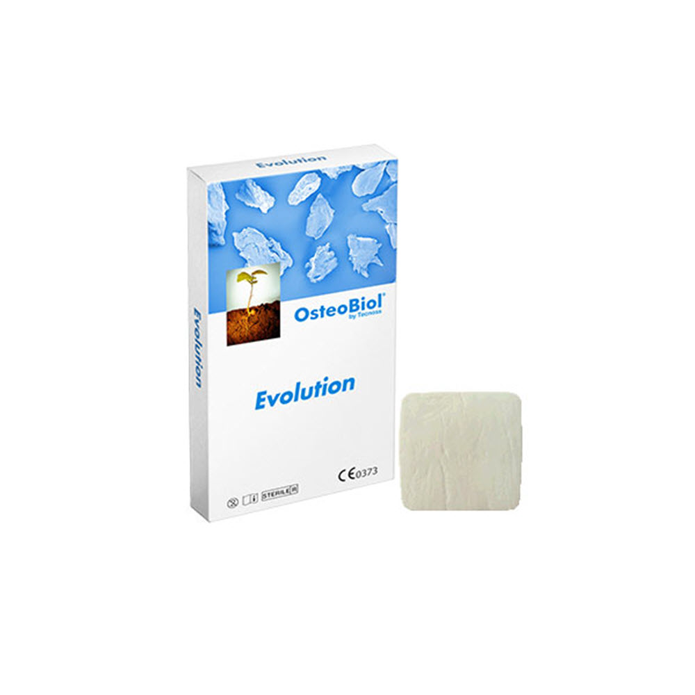 Изображение OsteoBiol Evolution fine мембрана 20х20мм, 0,4мм, резорбируемая, конская, 1шт