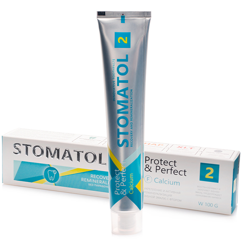 Изображение Зубная паста Stomatol Calcium Профилактическая 100гр 1 из 2
