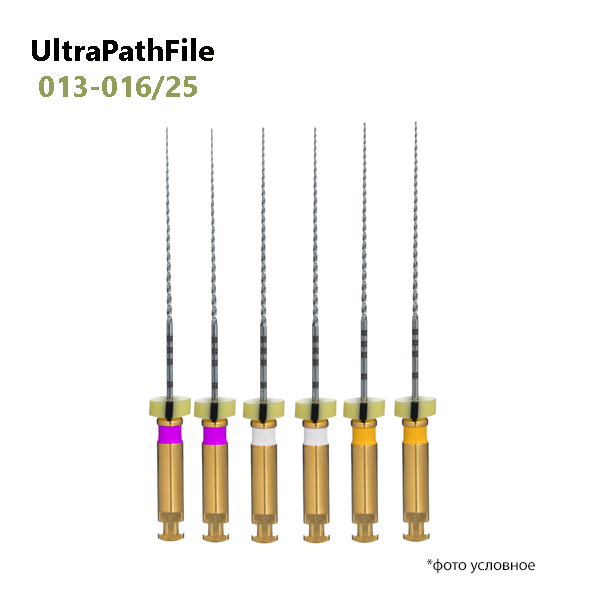 Изображение УльтраПаФ / UltraPathFiles набор 013-019/25мм 6шт машин никель-титан Eurofile 1 из 1