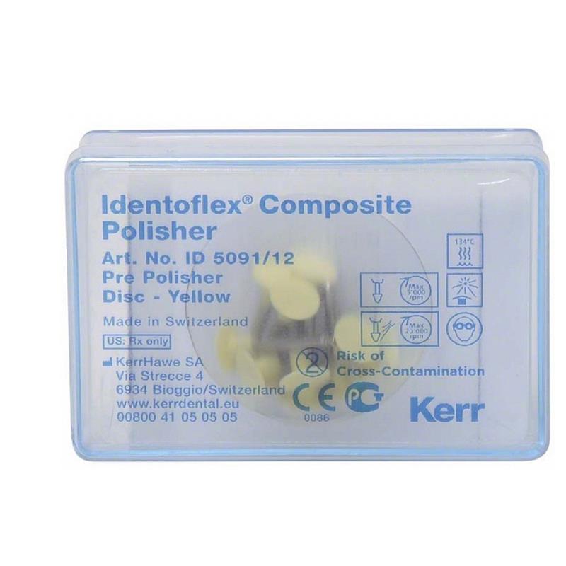 Изображение Полиры д/композитов / Identoflex Composite Prepolishers д/предвар полировки диск желтые 12шт ID5091/12 1 из 1