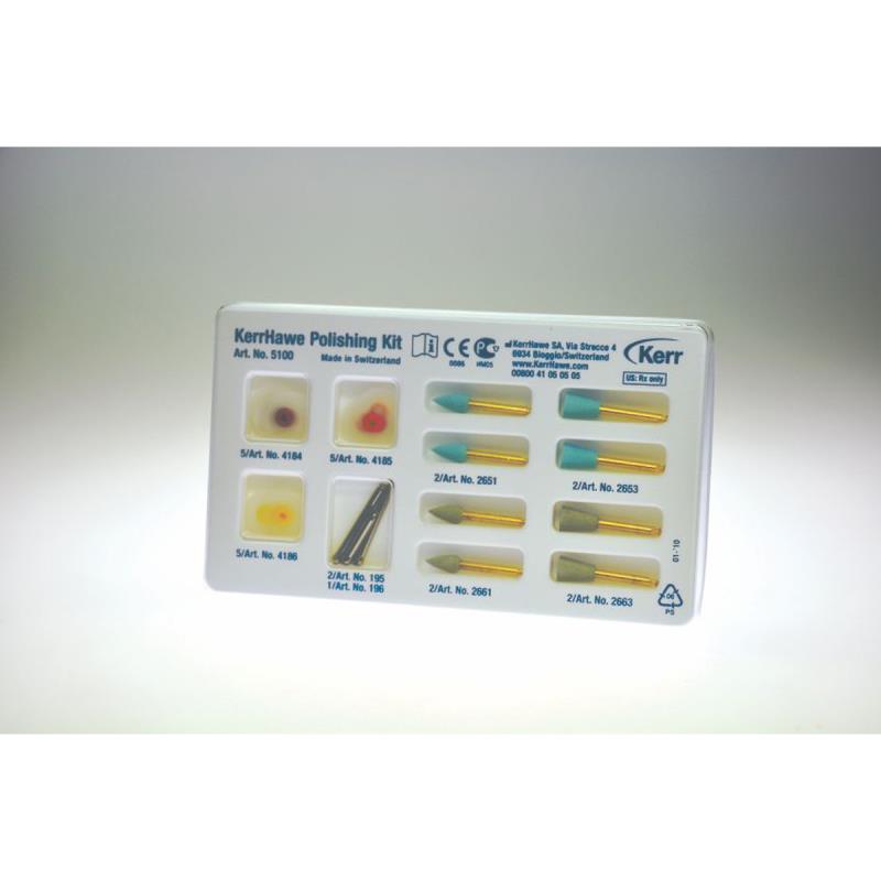 Изображение Полиры д/композитов набор / HiLusterPlus Dia Polishers Kit 8шт 5100 1 из 1