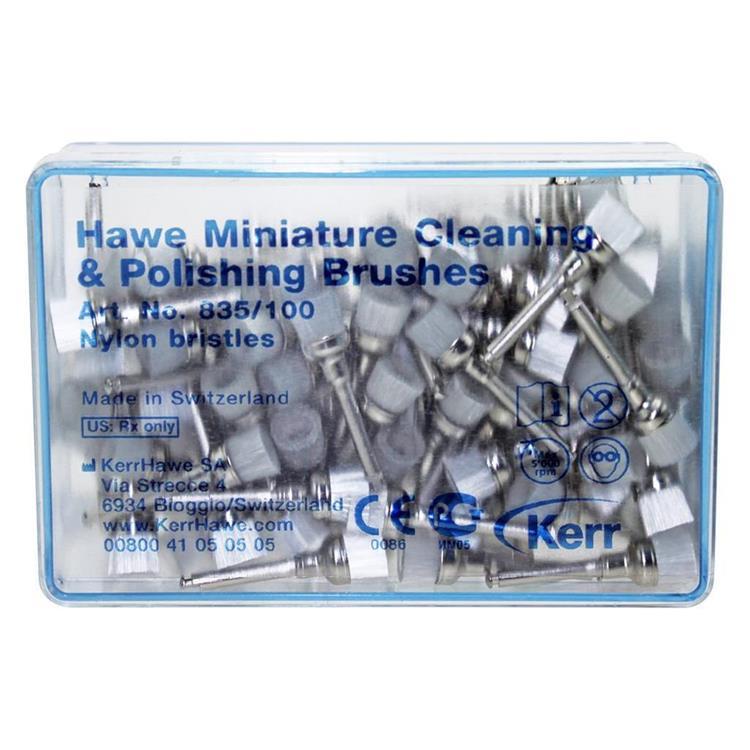 Изображение Щеточка Hawe Miniature полировочная нейлоновая 100шт 835/100