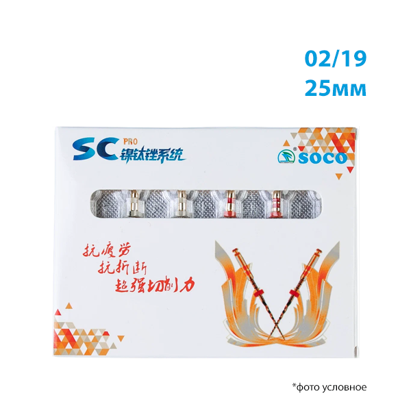 Изображение Файл Соко СК Про/Controlled memory SC Pro NiTi File System 02/19 L25мм 6шт 1 из 1