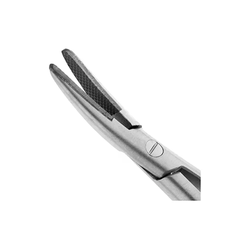 Изображение Иглодержатель хирургический изогнутый Castroviejo-Gomel TC 14см 20-17 2 из 2