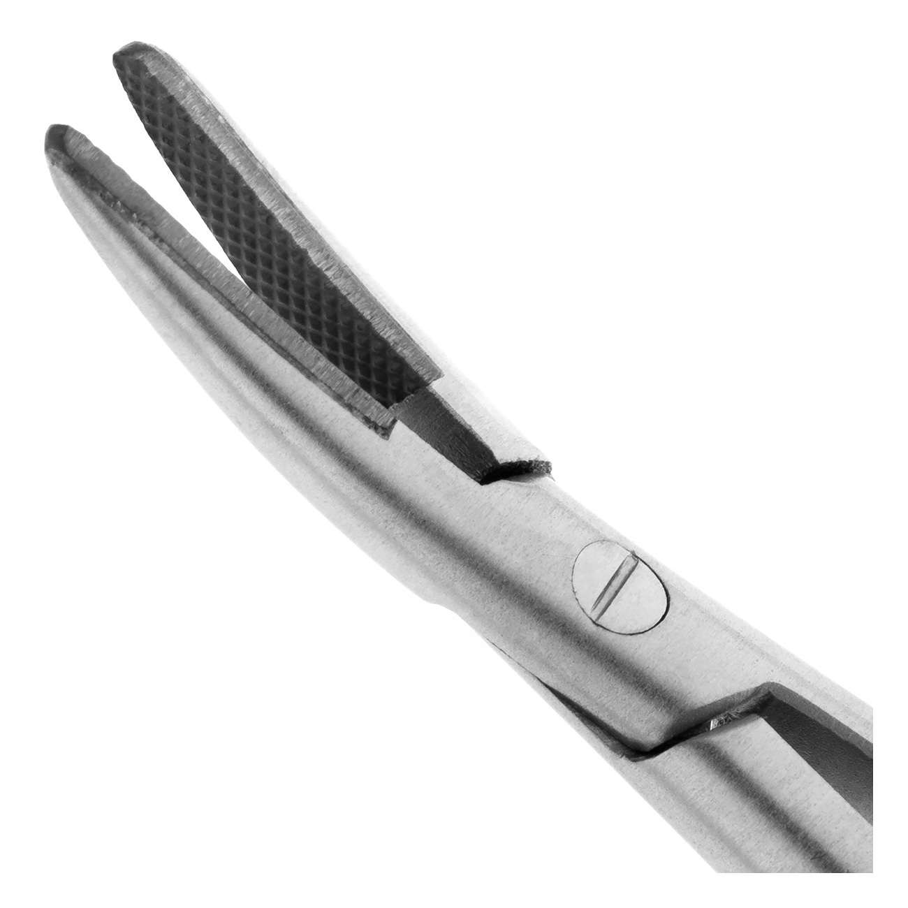 Изображение Иглодержатель хирургический изогнутый Castroviejo-Gomel TC 14см 20-17