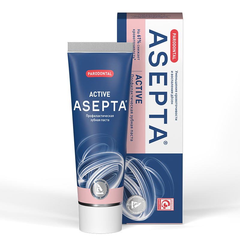 Изображение Профилактическая зубная паста Асепта Active, 75 мл
