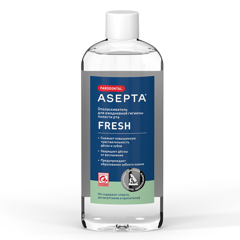 Изображение Ополаскиватель для полости рта АСЕПТА FRESH, 250мл