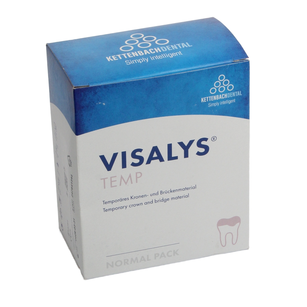 Изображение Visalys Temp, цвет A2, для временных коронок и мостов, картридж, 50мл и 15насадок 4 из 4