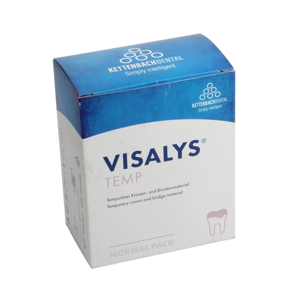 Изображение Visalys Temp, цвет A1, материал для временных коронок и мостов, картридж, 50мл и 15насадок 3 из 4