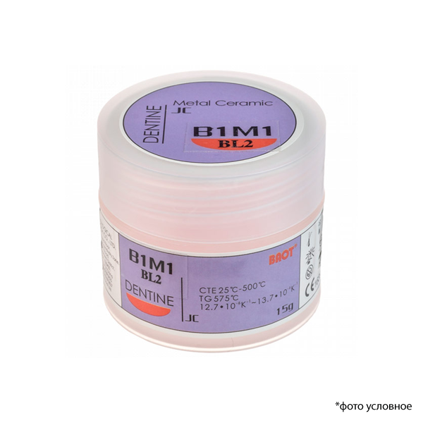Изображение Металлокерамика дентин JC блич / Dentin Bleach JC B1M1 BL2 15 гр BAOT ДБ15069 1 из 1