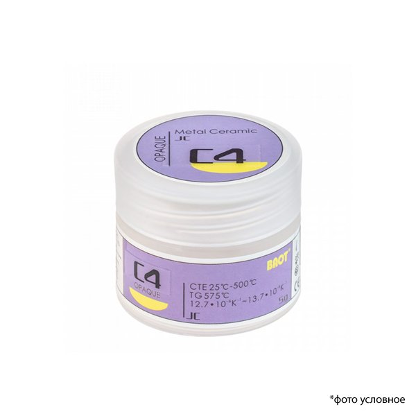 Изображение Металлокерамик опак пастообразный JC / Opaque Paste JC C4 5 гр BAOT ОПАС514 1 из 1