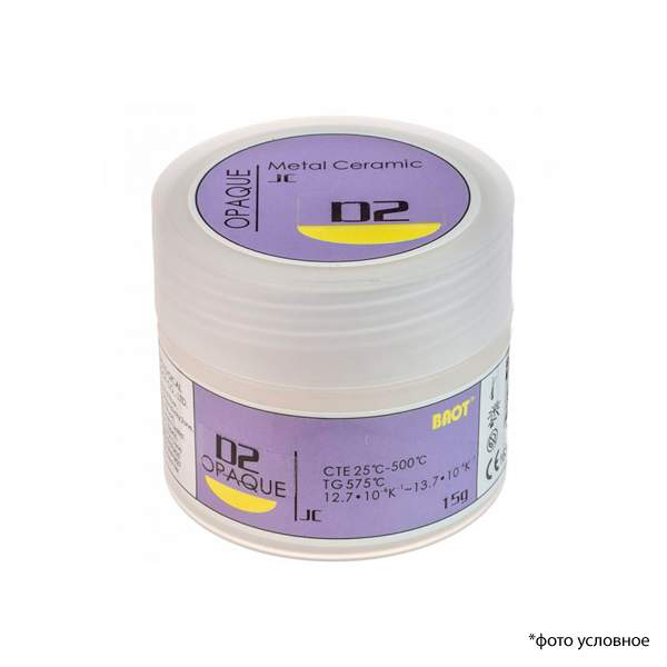 Изображение Металлокерамика опак порошковый JC / Opaque JC Powder D2 15 гр BAOT ОПОР1516 1 из 1