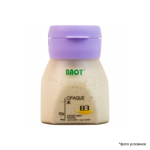 Изображение Металлокерамика опак порошковый JC / Opaque JC Powder B3 50 гр BAOT ОПОР5008 1 из 1