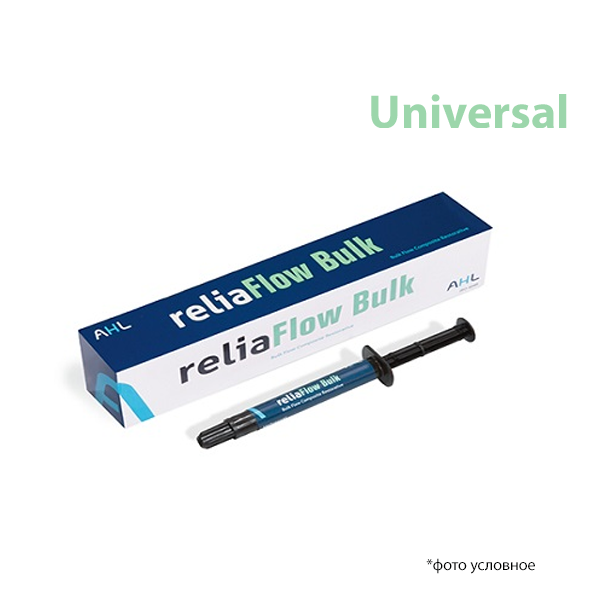 Изображение РелиаФлоу Балк / ReliaFlow Bulk текучий композит «bulk-fill», 2 г Universal наконечники 5 шт 1 из 1