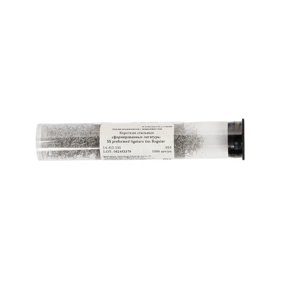 Изображение Лигатура стальная короткая SS 010 1000шт 14-412-101