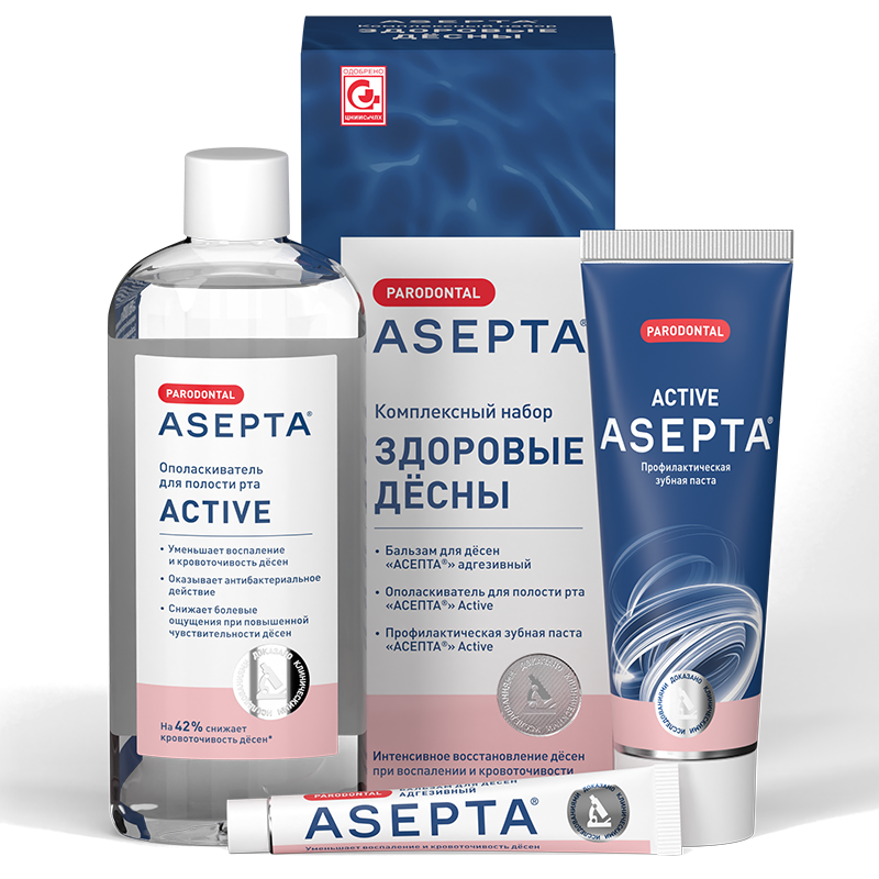 Изображение Комплексный набор Здоровые дёсны АСЕПТА