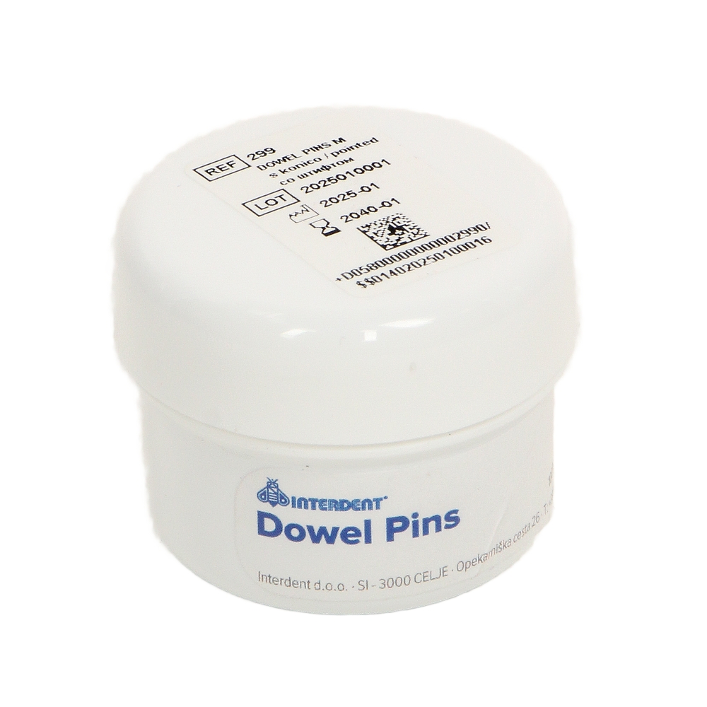Изображение Штифты латунные Dowel Pins, размер M, заостренные, 100шт