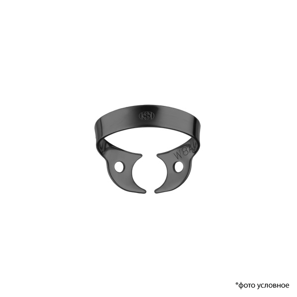 Изображение Клампы для Раббердам / RubberDam Clamp № W8A Black - аналог Brinker B1