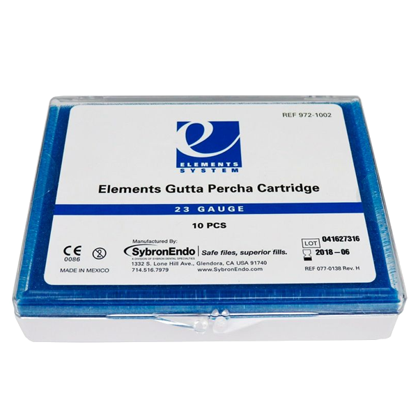 Изображение Гуттаперча в картриджах Elements Gutta Percha Cartridge 23GA средняя вязкость 10шт 972-1002 1 из 1