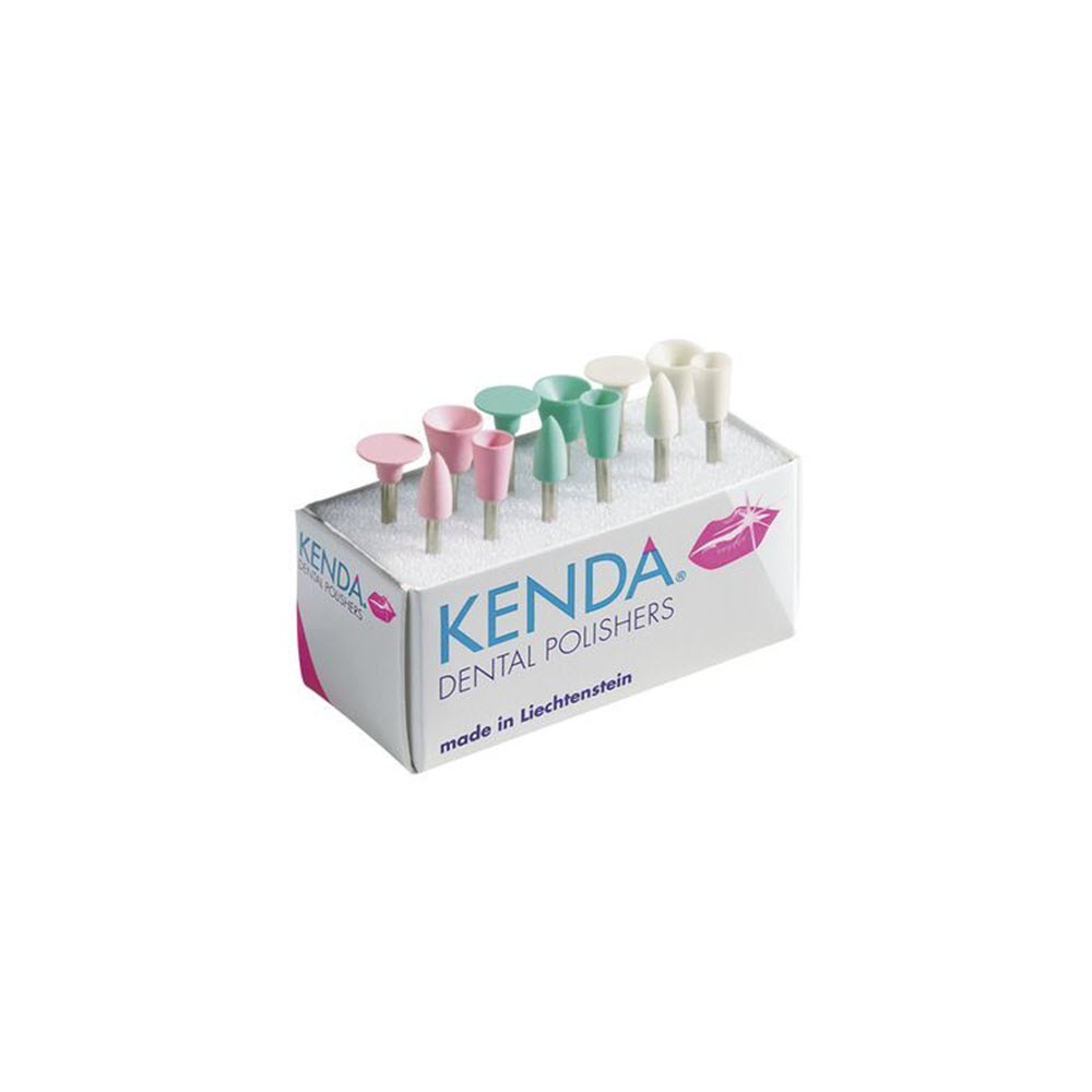 Изображение Полиры KENDA C.G.I набор 900: белый, розовый, зеленый, RA, 12шт 4 из 4