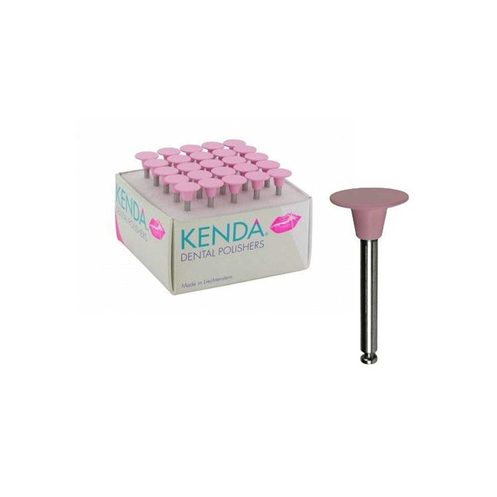 Изображение Полиры KENDA C.G.I., RA, линза мягкая, розовые, 100шт