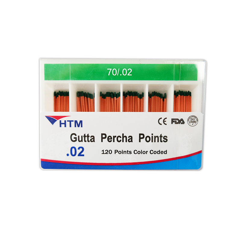 Изображение Штифты гуттаперчевые, 02, размер 70, 120 шт HTM Dent 06976806525334