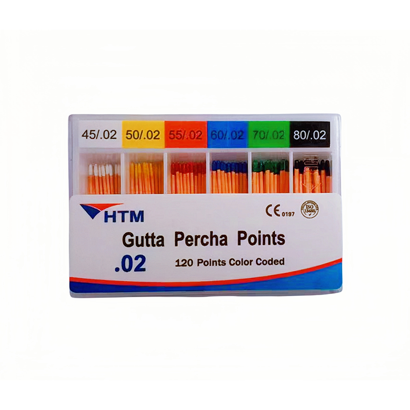 Изображение Штифты гуттаперчевые, 02, размер 45-80, 120 шт HTM Dent 06976806525358