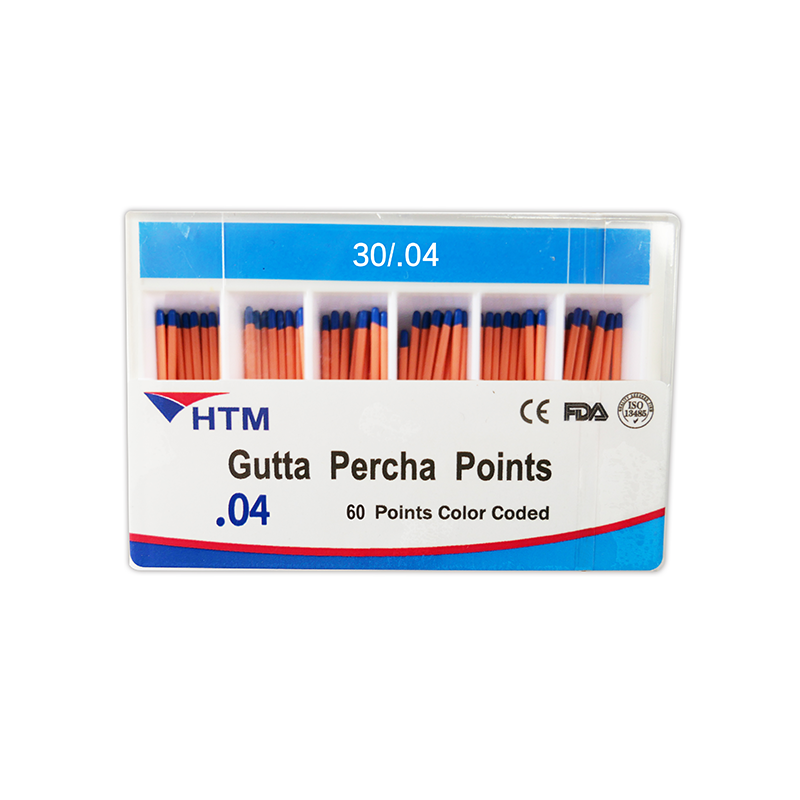 Изображение Штифты гуттаперчевые, 04, размер 30, 60 шт HTM Dent 06976806525464