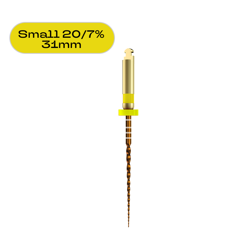 Изображение Roll Wave файлы тепловая активация NiTi 31мм small 20/7 4шт Denco D-P.01.10-031-07-020-GD-000-00-00