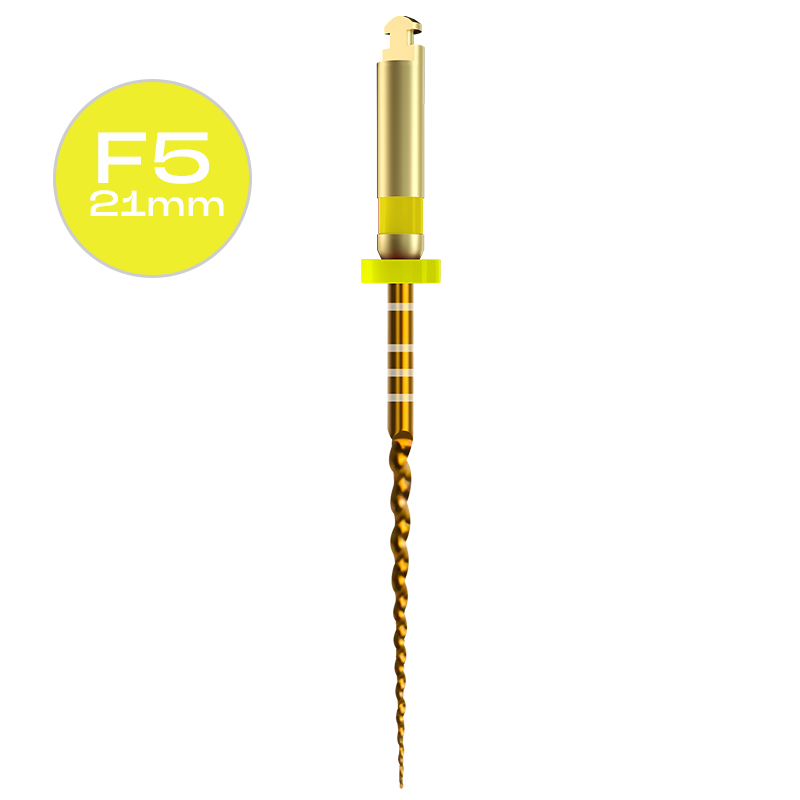 Изображение D-Супер файлы, тепловая активация, никель-титан, длина 21 мм, размер F5 6 шт., Denco