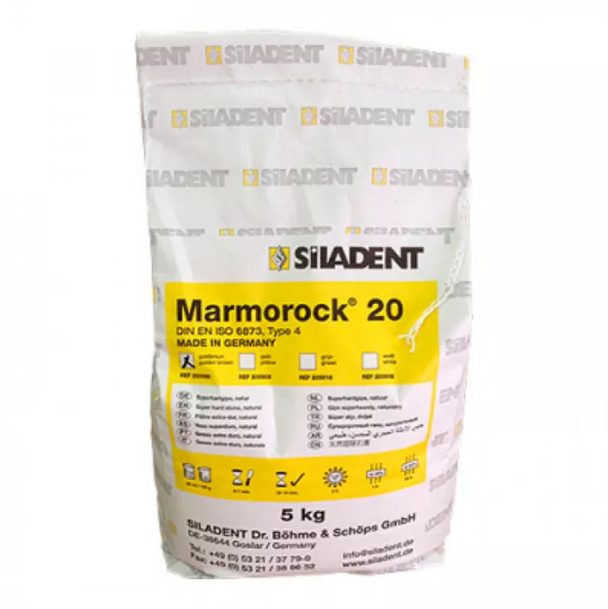 Изображение Гипс Marmorock 20, 4 класс, золотисто-коричневый, 5кг, пакет  1 из 1