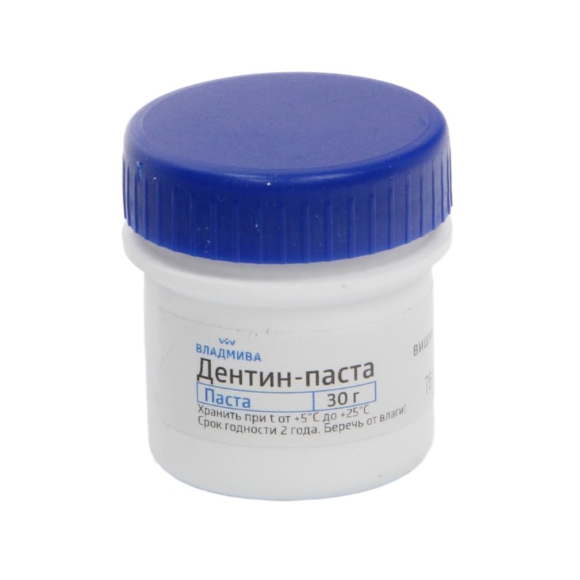 Изображение Дентин-паста, вкус вишня, для временного пломбирования, без эвгенола, 1шт, 30гр. 2 из 2