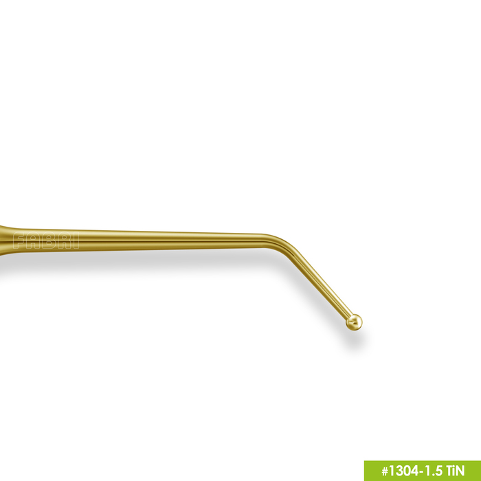 Изображение Гладилка удлиненная узкая с штопфером-шариком O1.5mm ручка O6mm покрытие Gold 5 из 5