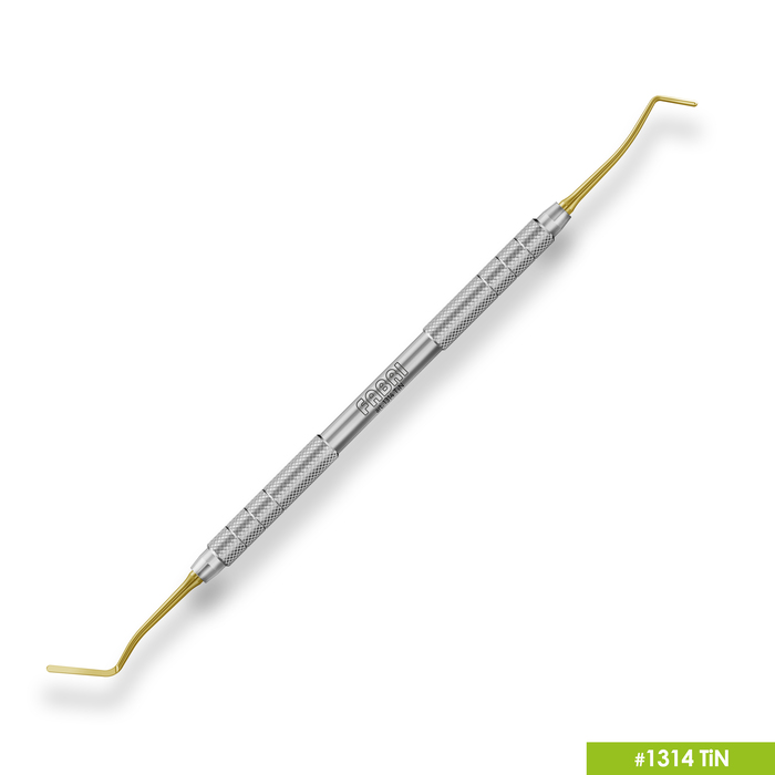 Изображение Гладилка удлиненная узкая с штопфером O1.3mm ручка O6mm покрытие Gold 1 из 5