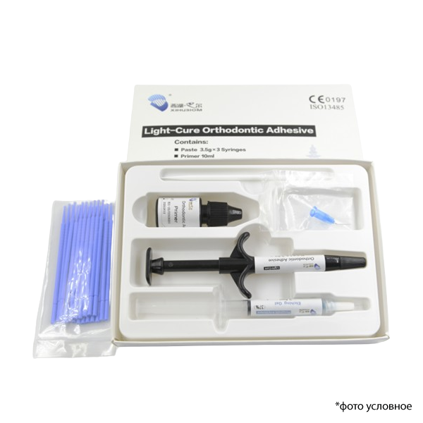Изображение LIGHT-CURE Orthodontic Adhesive mini-kit - адгезив ортодонтический светового отверждения, мини набор. Арт.: Е21-21
