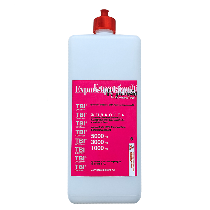 Изображение  Жидкость для замешивания Expansion Liquid паковочных масс CrownVest и ModelVest, 1 л, DFS  1 из 1