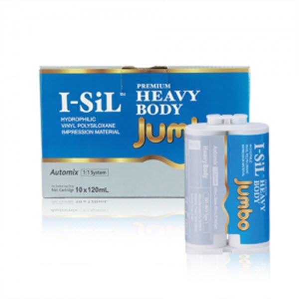 Изображение I-Sil Jumbo Heavy Body материал оттискной, картридж, 120мл, Spident 1 из 2