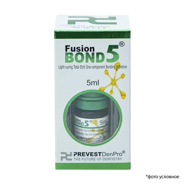 Изображение Адгезив Fusion Total Etch Bond, прозрачный, флакон 5мл, 1 шт 3 из 3