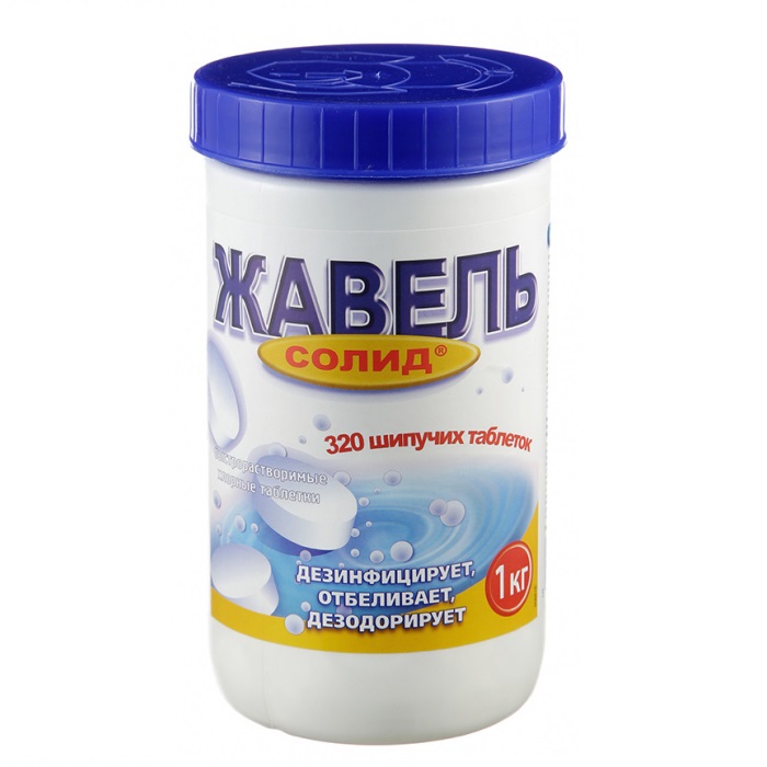 Изображение Средство дезинфицирующее 1 кг, Жавель-Солид, таблетки 320 шт. 1 из 1