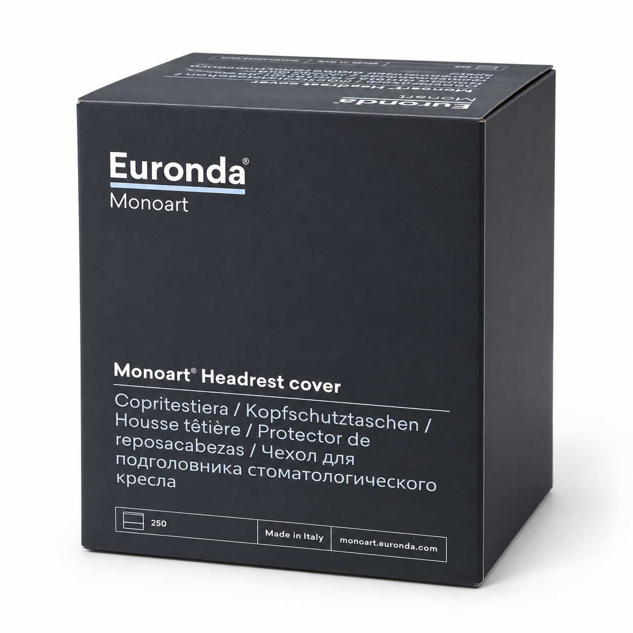Изображение Чехлы для подголовников Monoart синие 28х30см 250шт EURONDA 213012